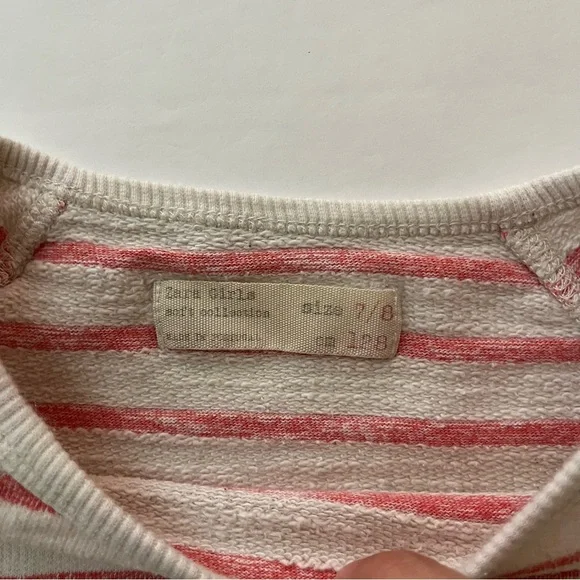 Zara Striped Kids Shirt with Blue Print and pockets - Picture 3 of 5